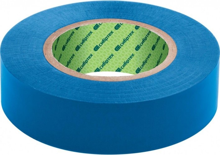 картинка Изолента ПВХ 15ммх10м, синяя СИБРТЕХ /88787/ от компании Иж-тул