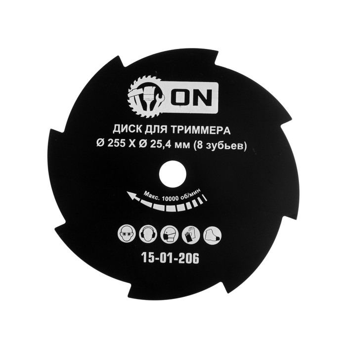 картинка Диск для кустореза 255х25,4 8 зубьев 3-ON /15-01-217/ от компании Иж-тул