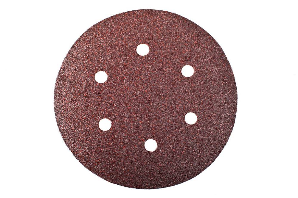 картинка Круг шлифовальный 6 отв. (5шт) 150мм с лип (Р120)  Matrix /73841/ от компании Иж-тул