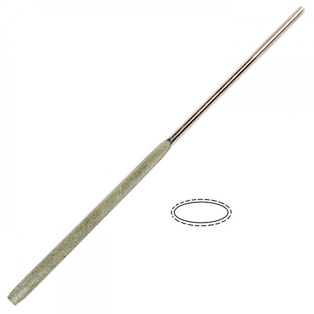 картинка Надфиль алмазный овальный 160мм АС 15 100/80 от компании Иж-тул