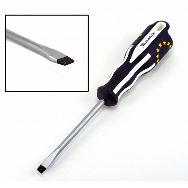 картинка Отвертка шлицевая Matrix Euro, SL 5,0х100мм /12005/ от компании Иж-тул