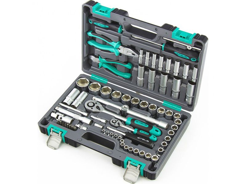 картинка Набор инструмента  STELS 1/2", 1/4" 69 пр. /14108/ от компании Иж-тул