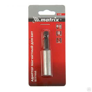 картинка Адаптер для бит магнитный 60мм 1/4" Matrix /11792/ от компании Иж-тул