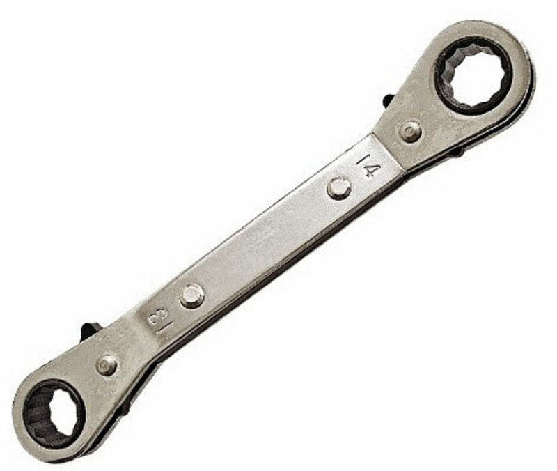 картинка Ключ накидной с трещеткой и переключателем  6х8 БМ /790608/ от компании Иж-тул