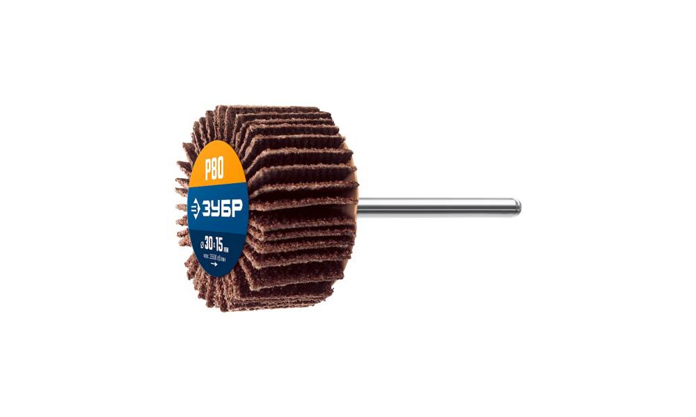 картинка Круг лепестковый ф 30х15х6 Р80 Зубр /36600-080/ от компании Иж-тул