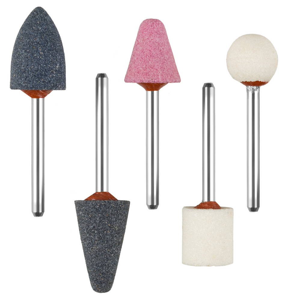 картинка Набор шарошек абразивных, мини, 5пр, dхвост=3,0мм ЗУБР /35992-Н5/ от компании Иж-тул