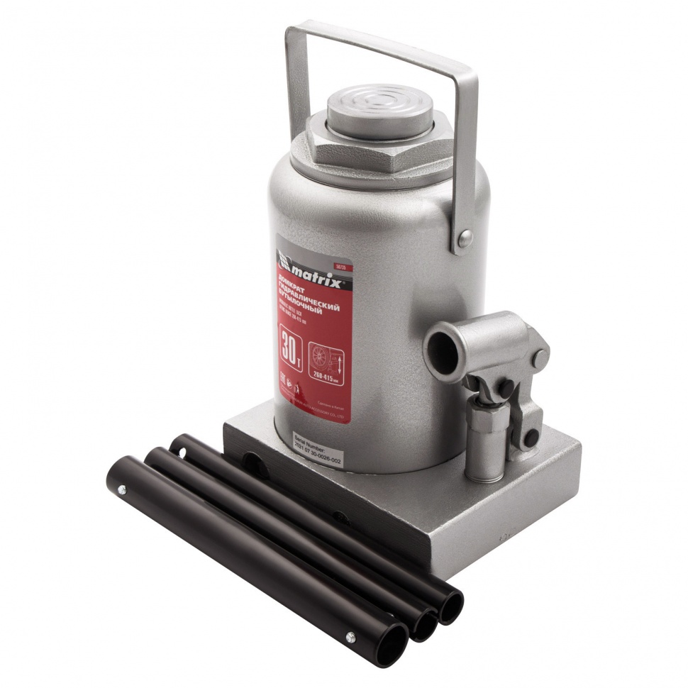 картинка Домкрат 30 т (бутыл.) h 240-370мм Matrix /50735/ от компании Иж-тул