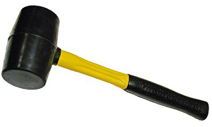 картинка Киянка резиновая 450 гр. черная, фиберглассовая ручка БМ/4302/ от компании Иж-тул