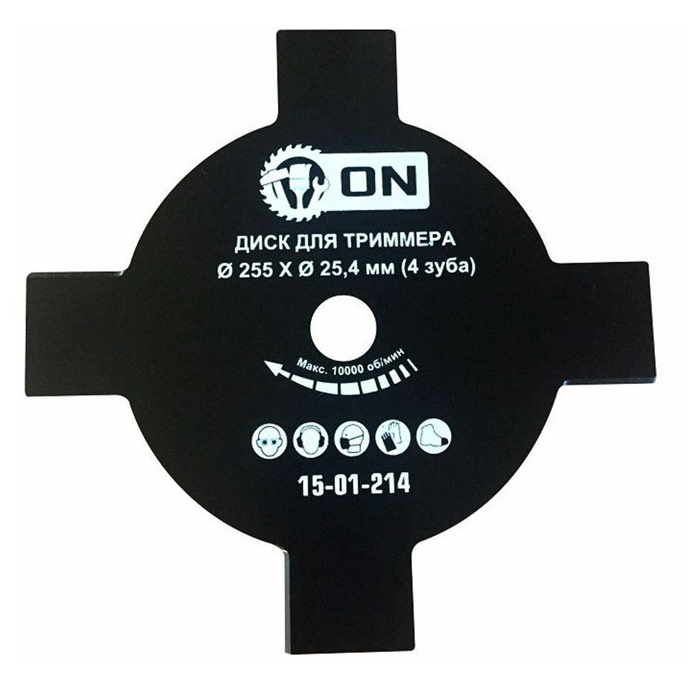 картинка Диск для кустореза 255х25,4 4 зуба 3-ON /15-01-214/ от компании Иж-тул