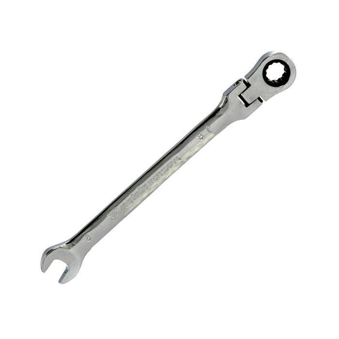 картинка Ключ комбинированный с трещоткой на  8 с шарниром Matrix /14860/ от компании Иж-тул