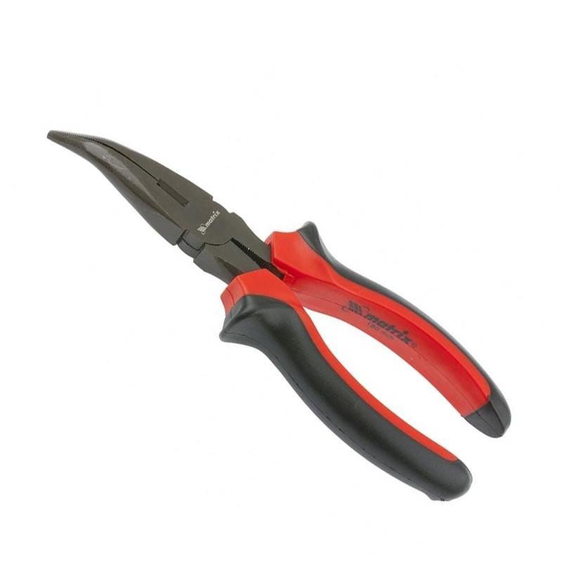 картинка Длинногубцы изогнутые 180мм Black Nickel Matrix /17460/ от компании Иж-тул