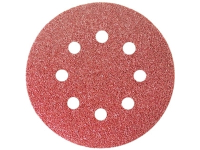 картинка Круг шлифовальный 8 отв. (10шт) 150мм с лип (Р80) MOS-DISTAR /MS-KAS1508P80/ от компании Иж-тул