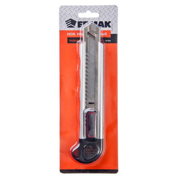 картинка Нож 9мм универс.мет.+лезвия 5шт. Ермак /641-090/ от компании Иж-тул