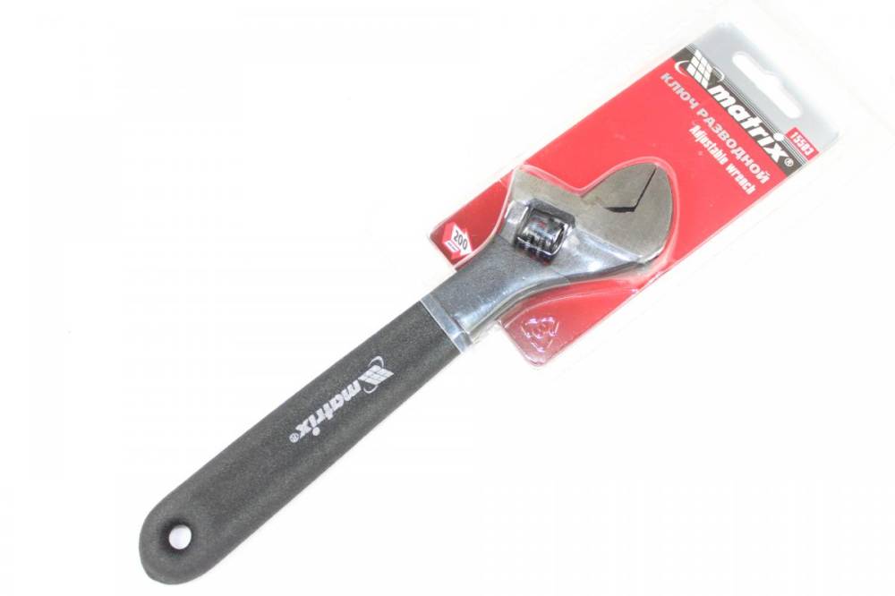 картинка Ключ разводной Cr-V 200мм "MATRIX" /15503/ * (-1) от компании Иж-тул