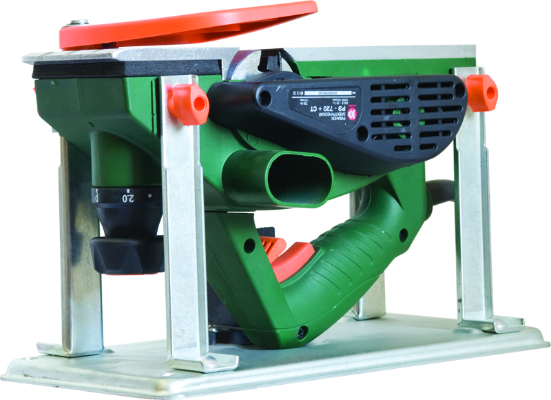 картинка Рубанок Калибр РЭ-720+ст. (720Вт, 82*2мм, 14000об/мин, стол) от компании Иж-тул