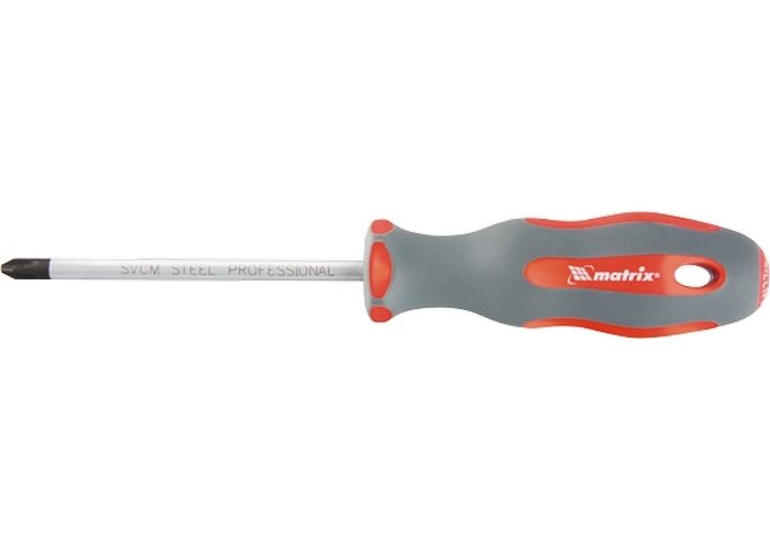 картинка Отвертка крестовая Matrix Profi PН №0x100мм,  двухкомп. /11933/ от компании Иж-тул