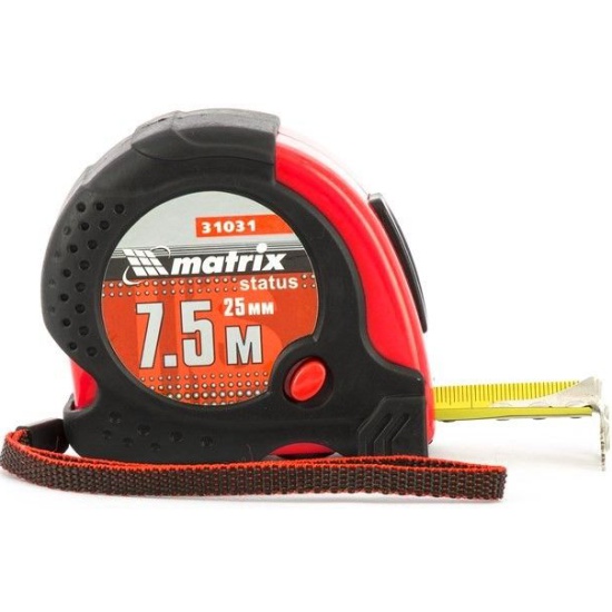 картинка Рулетка  7,5м/25мм Status Magnet fixations, зацеп с магнитом Matrix /31031/ от компании Иж-тул