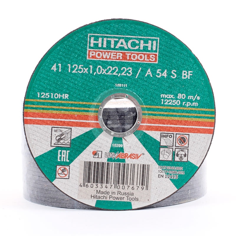 картинка Круг отрезной 125х1,6х22 А40 (HITACHI) от компании Иж-тул