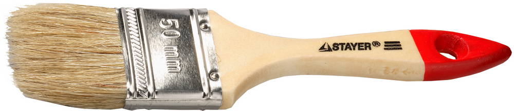 картинка Кисть плоская 50мм Stayer /0101-050/ от компании Иж-тул