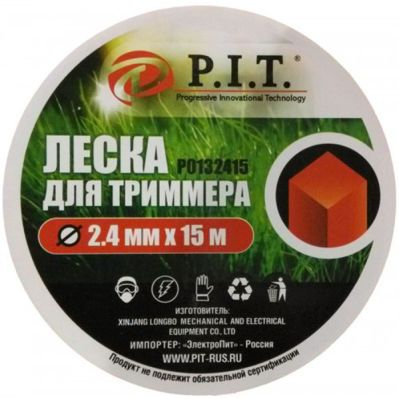 картинка Леска 1,6 мм / 15 м (квадр.) PIT /P0131615/ блистер от компании Иж-тул