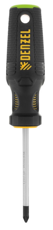 картинка Отвертка крестовая Denzel PZ №2х100мм, трехкомп. S2 /122077/ от компании Иж-тул